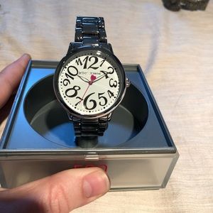 Betsey Johnson stainless steel watch